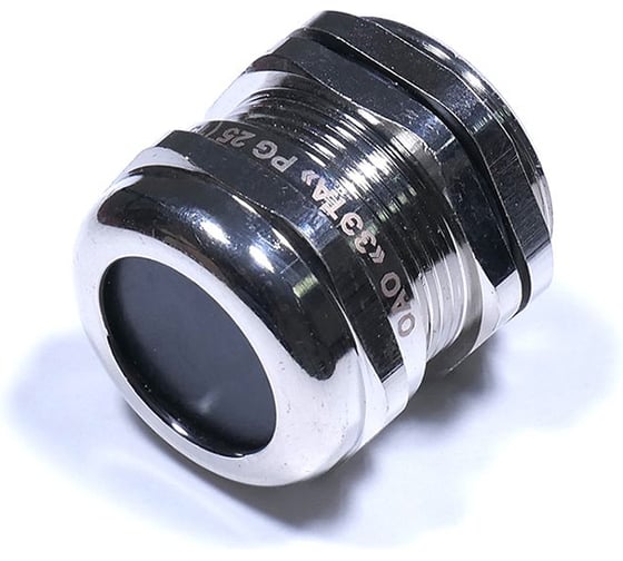 Изображение товара Кабельный ввод ГОФРОМАТИК PG25, латунный, УТ1,5, IP68, диаметр кабеля 15-22мм zeta30154