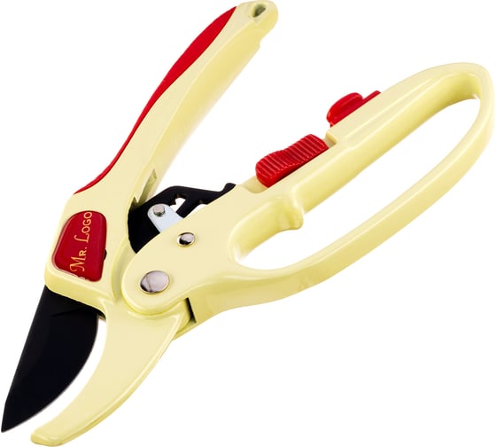 Изображение товара Секатор садовый с храповым механизмом Mr.Logo срез 24 мм 46719