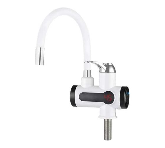 Изображение товара Кран-водонагреватель проточного типа UNIPUMP BEF-008AF с дисплеем и гибким изливом (силикон) 64573