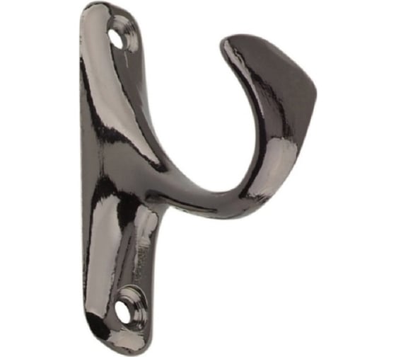 Изображение товара Крючок мебельный Trodos ZY-214 1-рожковый, сплав ЦАМ, черный 302051