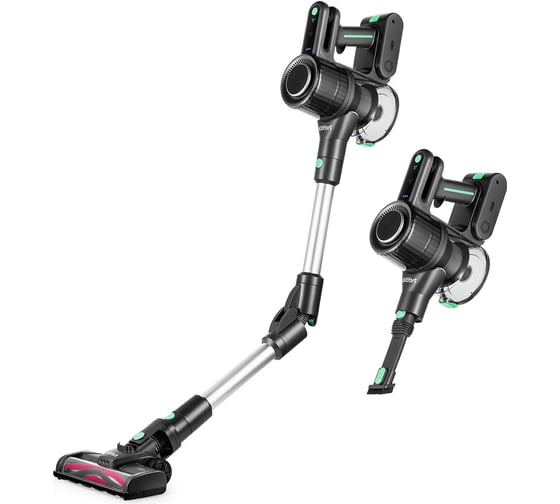 Изображение товара Вертикальный пылесос Kitfort черно-зеленый КТ-5168-2