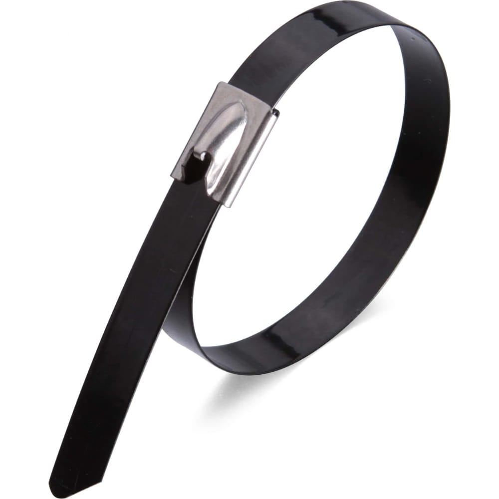 Изображение товара Хомут НЗЭТК HC 4,6_400 из нержавеющей стали с полимерным покрытием