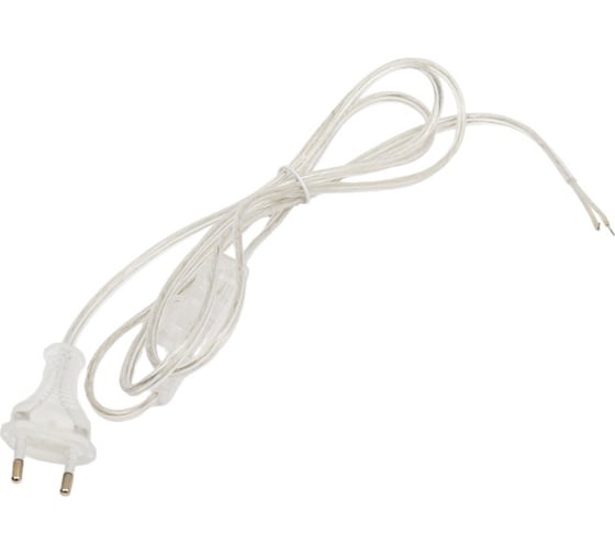 Изображение товара Шнур Navigator, NPS-FS-170-2x0.5-TR, 1.7м, с выключателем, прозрачный 61723