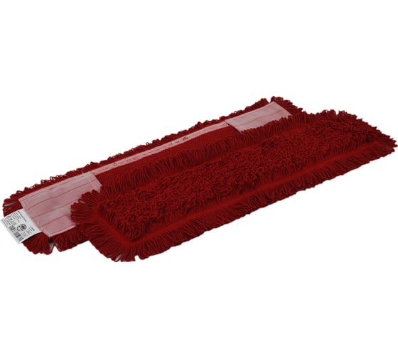 Изображение товара МОП плоский A-VM 60x13 см, хлопок, карман, красный CN3082