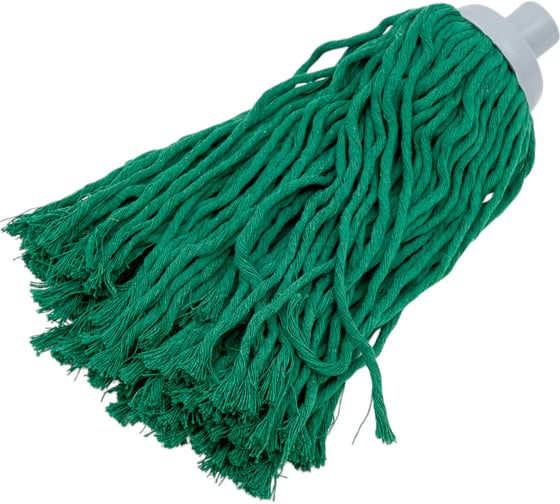 Изображение товара МОП веревочный резьбовой A-VM 200 г, хлопок, зеленый, АЛАБАМА RK1541