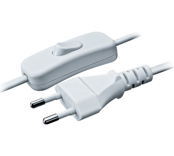 Изображение товара Шнур Navigator, NPS-FS-170-2x0.75-WH, 1.7м, с выключателем, белый 94667