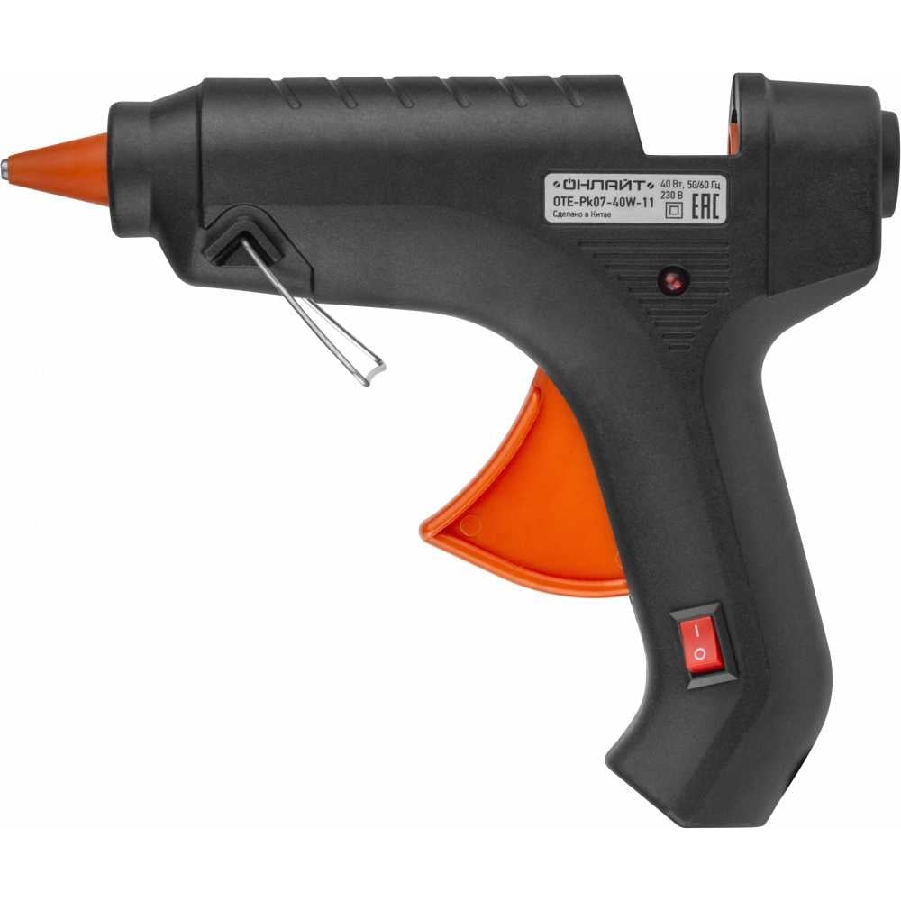 Изображение товара Клеевой пистолет ОНЛАЙТ 90 377 40 Вт 110 мм для домашнего и профессионального использования