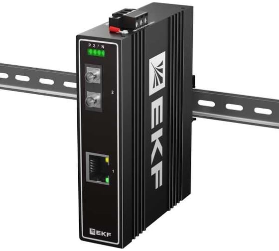 Изображение товара Медиаконвертер EKF 10/100Base-TX в 100Base-X, разъем FC, двойное одномодовое оптоволокно, 1550нм TSX TSX-MC1-1GX1GT-FC