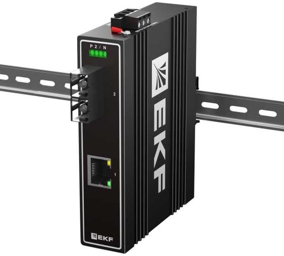 Изображение товара Медиаконвертер EKF 10/100Base-TX в 100Base-X, разъем SC, двойное одномодовое оптоволокно, 1550нм TSX TSX-MC1-1GX1GT-SC