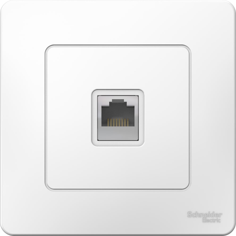 Изображение товара Компьютерная розетка RJ45 категории 5E Белая Sistema Electric Blanca