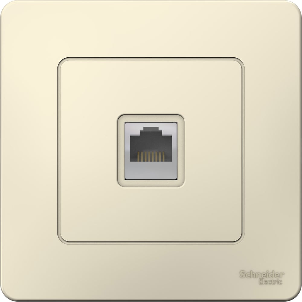 Изображение товара Компьютерная розетка Systeme Electric BLANCA RJ45 категория 5E молочный цвет
