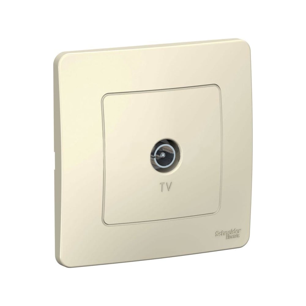 Изображение товара Коннектор ТВ Systeme Electric BLANCA молочный для встраиваемого монтажа