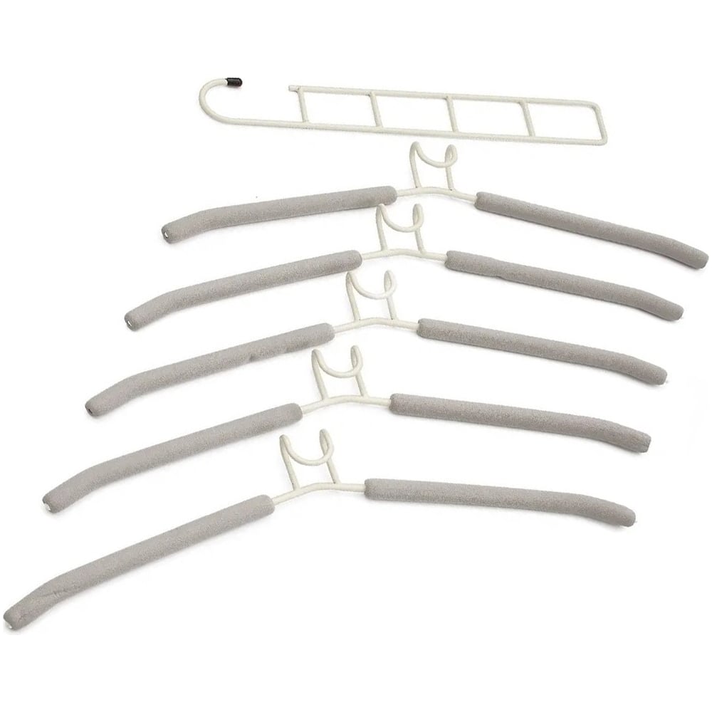 Изображение товара Мультивешалка для одежды Oqqi серый 415х15х485 мм 5 шт