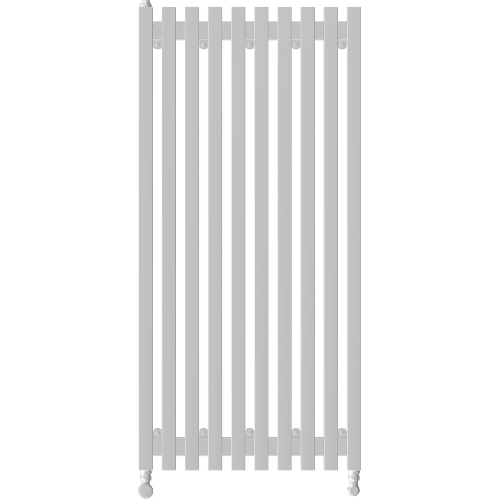 Изображение товара Вертикальный стальной радиатор GUARDO Retta 6P 1000x530 мм, 11 секций, S=16м², нижнее по краям подключение 6P-1000-11 BK-GOR R9016(M)