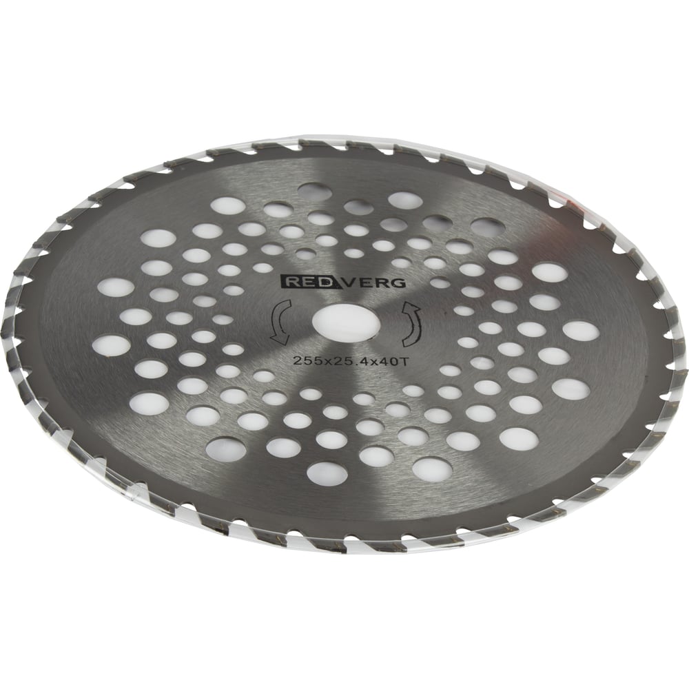 Изображение товара Диск для триммера REDVERG 255x25.4 мм 40 зубьев бурьян