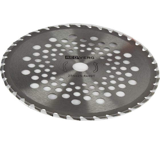 Изображение товара Диск для триммера 255x25.4 мм, 40 зубьев, 1.6 мм (990052) REDVERG 6688506