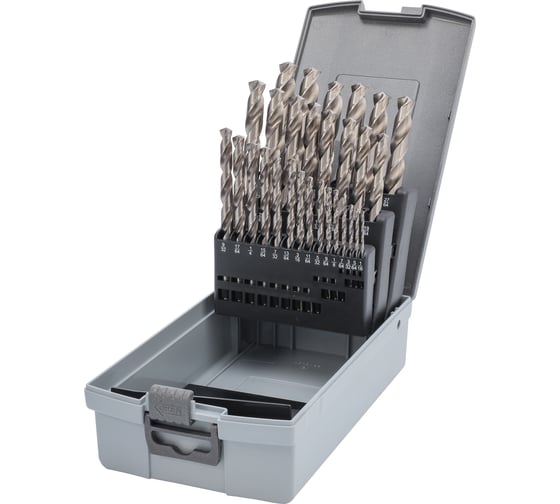 Изображение товара Набор дюймовых сверл по металлу 1/16-1/2, HSS-G, 29 шт RUKO 214851RO