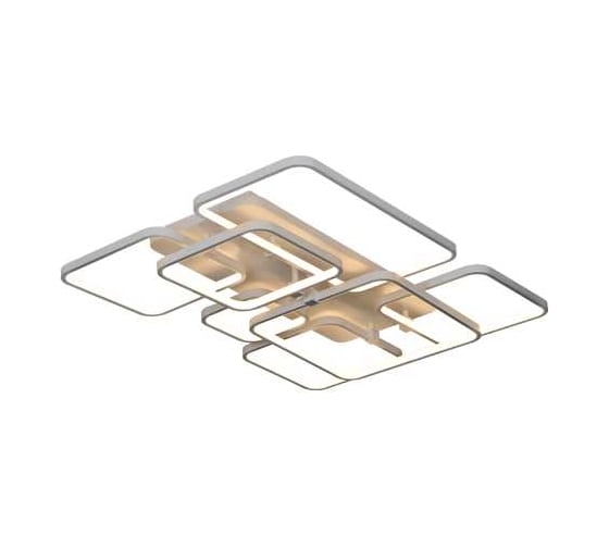 Изображение товара Люстра светодиодная диммируемая потолочная Elvan 7676-164W-Wh белая (с пультом) LU-7676-164W-Wh