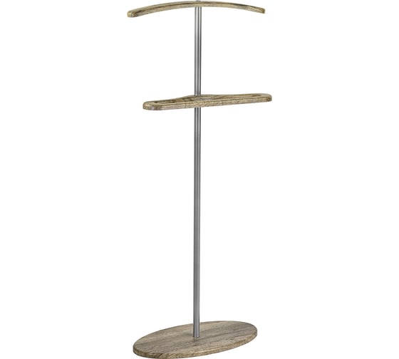 Изображение товара Вешалка костюмная Мебелик Дэви 3 металлик/дуб крымский состаренный 7466