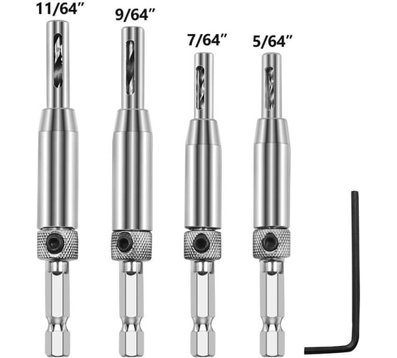 Изображение товара Набор самоцентрирующихся свёрл по дереву для мебельных, дверных и оконных петель с шестигранным хвостовиком для шуруповерта и дрели, центровочное мебельное сверло для петли, инструменты деревообработки, Vitatools nabor-samotsentriruyushchihsya-sverl -4