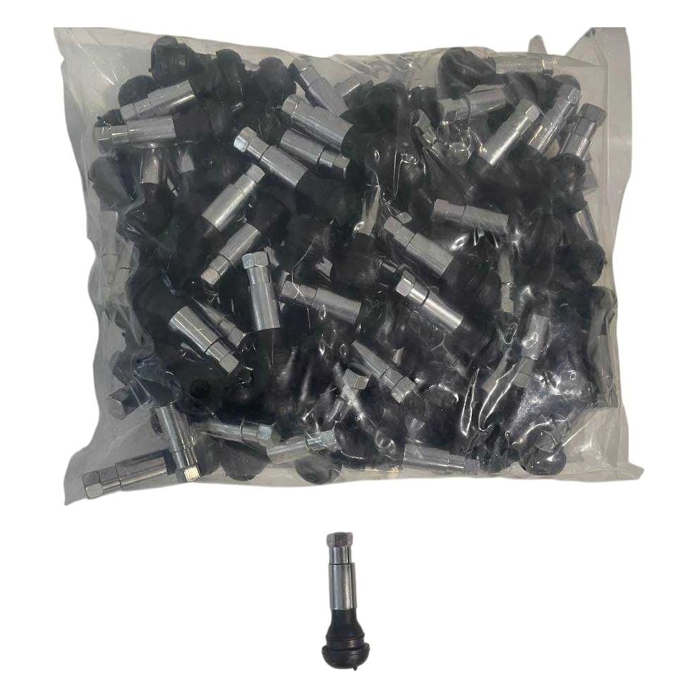 Изображение товара Резиновый вентиль Rotake 100шт. с хром. насадкой и колпачком TR414С для водоснабжения