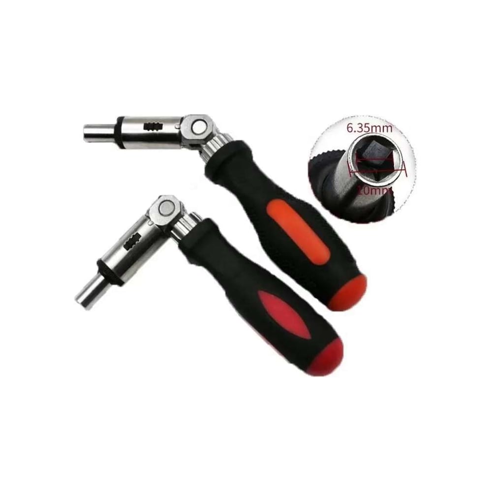 Изображение товара Многофункциональная отвертка с трещоткой Vitatools 180° поворот, 1/4 дюйма