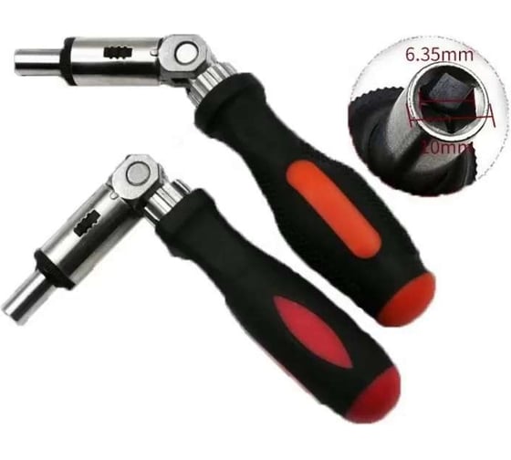 Изображение товара Отвертка многофункциональная с трещоткой Vitatools с возможностью поворота на 180 градусов otvertka-mnogofunktsionalnaya