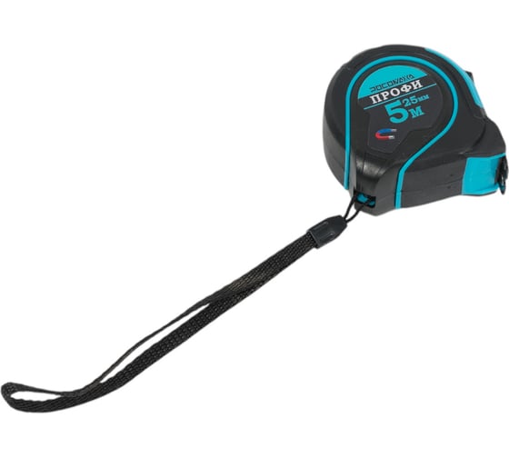 Изображение товара Рулетка в обрезиненном корпусе с магнитом РОСОМАХА ПРОФИ (5,0 м, 25 мм) 602525