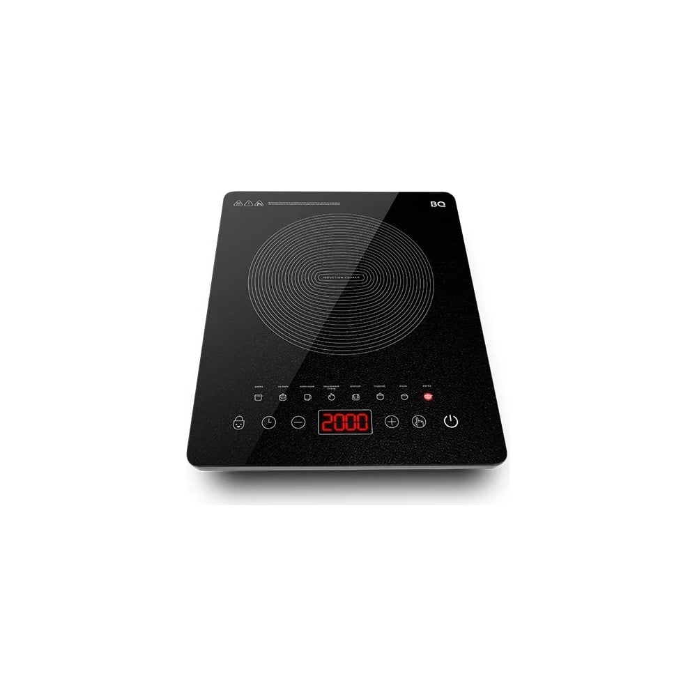 Изображение товара Электрическая индукционная плита BQ HP104B черная 2000 Вт сенсорное управление