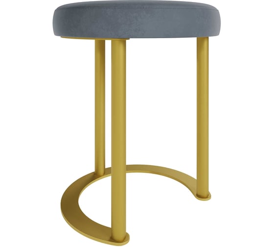 Изображение товара Пуф серый с металлическим каркасом GENGLASS HORSIX GGS-01-1-4