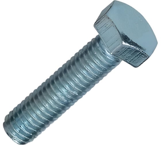 Изображение товара Болт МЕТАЛЛСЕРВИС M6x16 DIN 933 с полной резьбой, оцинкованный, 100 шт. бокс МС 1240371