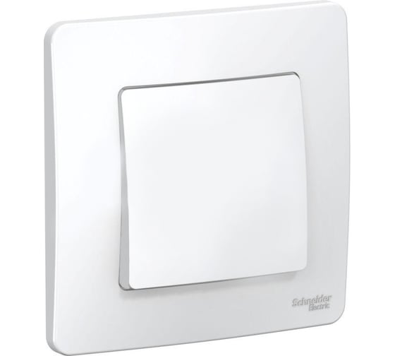 Изображение товара 1-клавишный переключатель Systeme Electric (Schneider Electric) BLANCA С/У cх.6, 10А, 250B, БЕЛЫЙ BLNVS010601