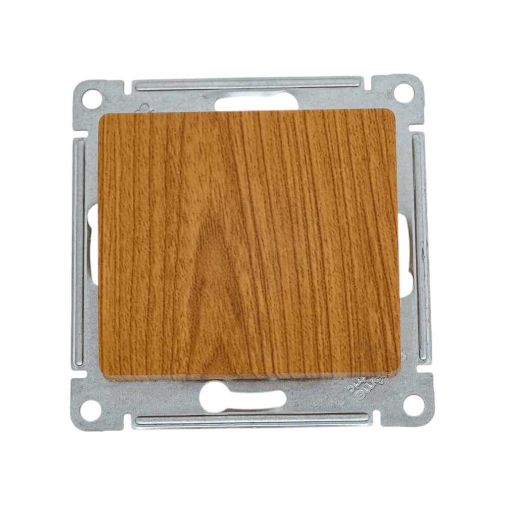 Изображение товара 1-клавишный выключатель Systeme Electric GLOSSA 10АХ дуб механический IP20