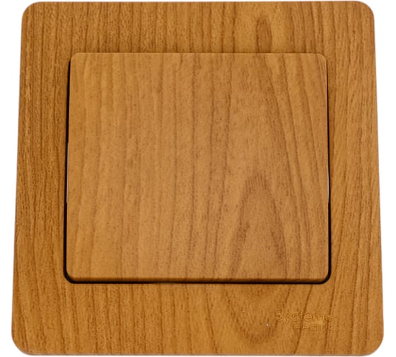 Изображение товара 1-клавишный выключатель Systeme Electric GLOSSA 10АХ, ДЕРЕВО ДУБ GSL000512