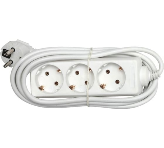 Изображение товара Удлинитель Navigator, NPE-S-03-500-E-3x1, с/з, 3 гнезда, 5м 94180