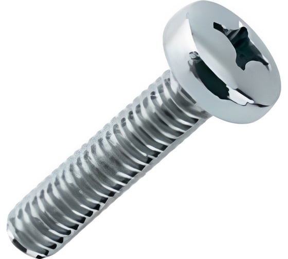 Изображение товара Винт с полусферической головкой МЕТАЛЛСЕРВИС M4x60 DIN 7985 оцинкованный, 200 шт. МС 1266889