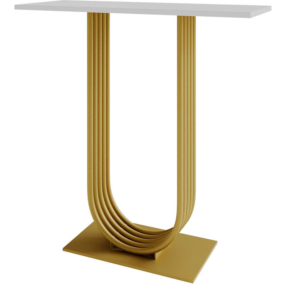 Изображение товара Стол консольный GENGLASS ARFEO GGK-02-1-3-80 с металлическим подстольем