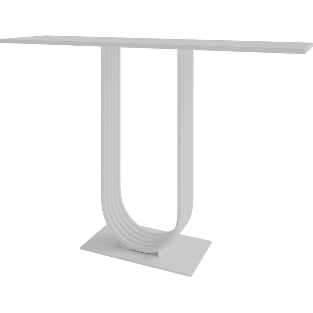 Изображение товара Стол-консоль GENGLASS ARFEO GGK-02-3-3-120 современный дизайн 1200 мм белый