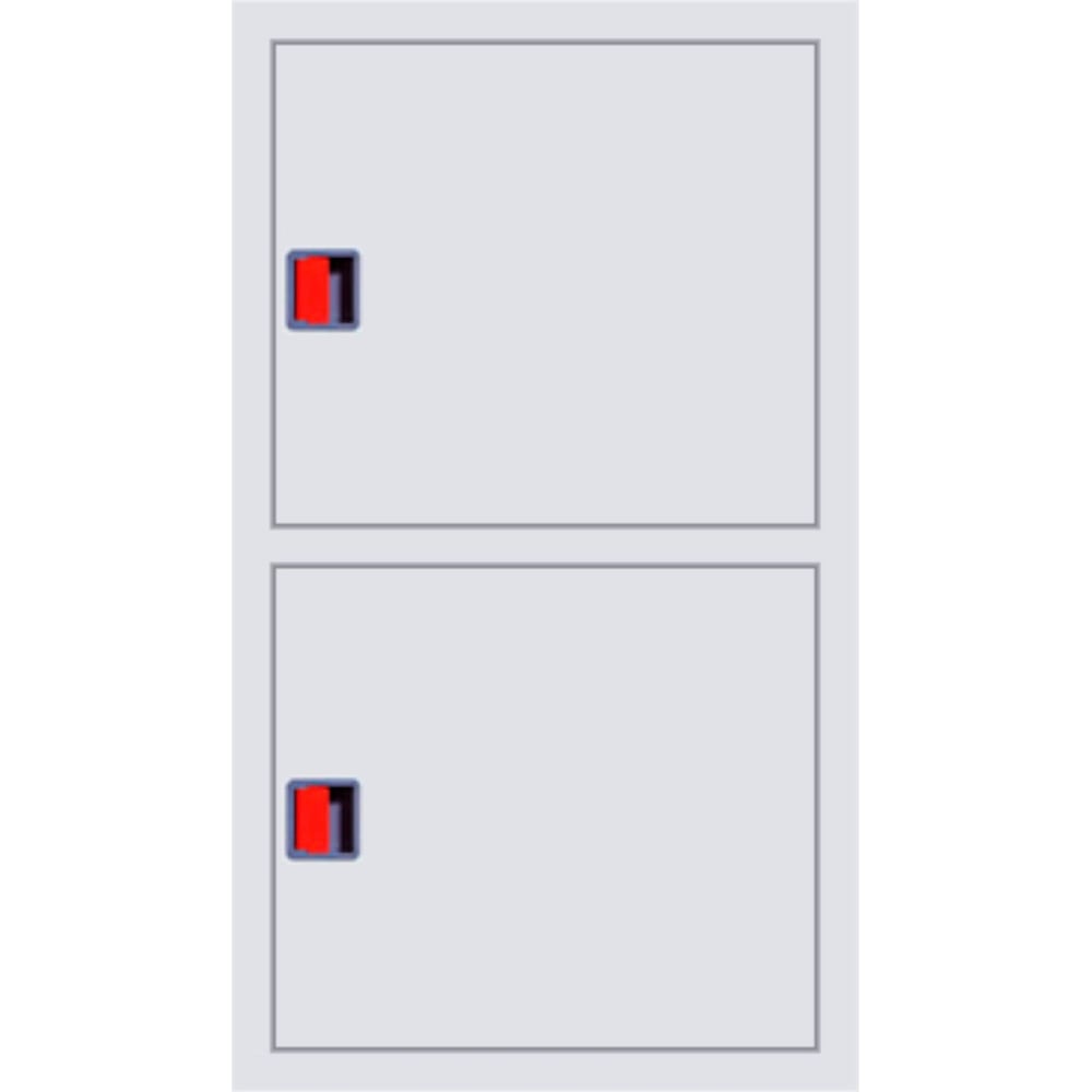 Изображение товара Навесной закрытый шкаф для огнетушителей и рукавов Карелпожлиния 1300х700х300 мм белый