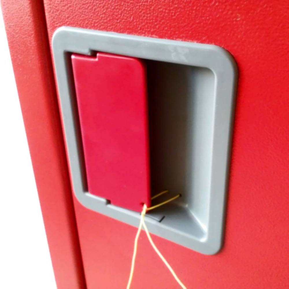 Изображение товара Навесной открытый шкаф Карелпожлиния ШПКО-КОМБИ-315 НОГБ красный