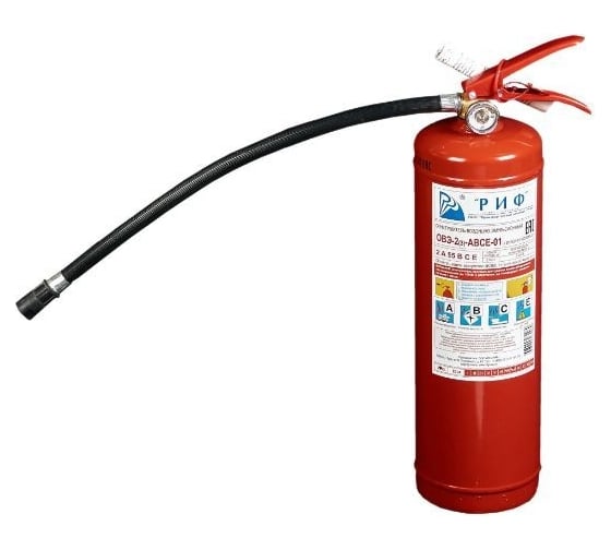 Изображение товара Огнетушитель ООО Торговый дом РИФ ОВЭ-2 (3) АВСЕ-01 (морозостойкий)