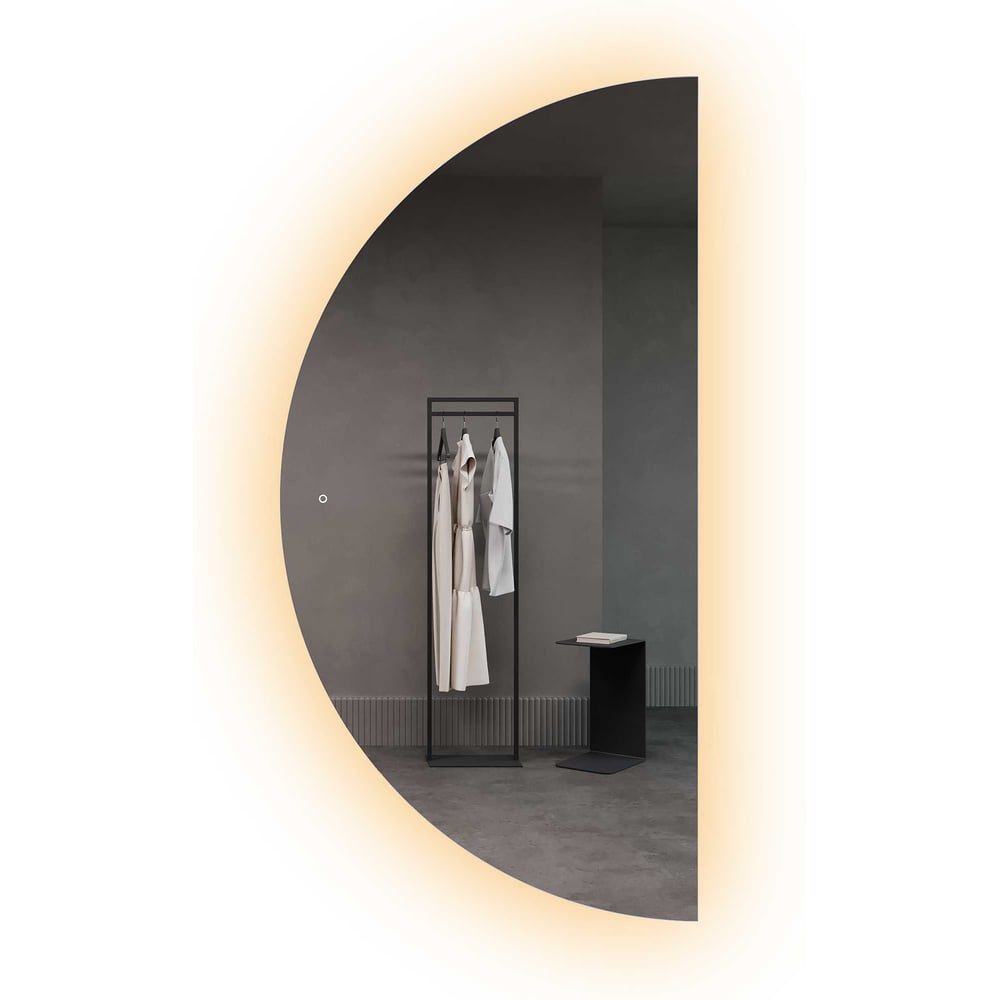 Изображение товара Зеркало арка большое с тёплой подсветкой GENGLASS RONTUS NF LED XL, с сенсорной кнопкой GGL-07-XL-3000-2