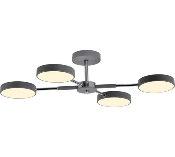 Изображение товара Светильник потолочный светодиодный Moderli Scandi серый, хром V10960-CL