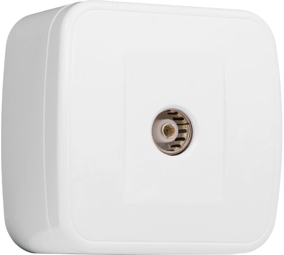 Изображение товара 1-местная розетка EKF Минск, TV , ОП 75Ом, 5-862 МГц, белая, Basic, SQ EGA00-027-10