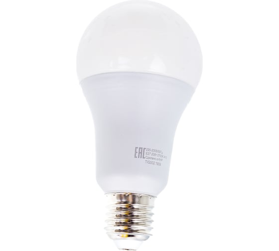 Изображение товара Светодиодная лампа Eurolux LL-E-A70-20W-230-2,7K-E27/груша, 20Вт, теплый белый, Е27 76/2/21