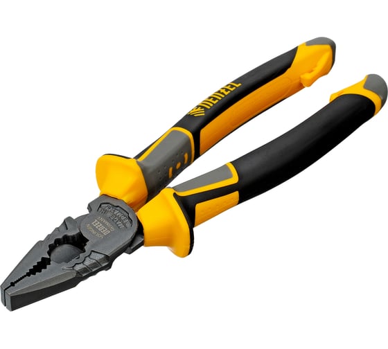 Изображение товара Плоскогубцы комбинированные Denzel 205 мм, трехкомпонентные рукоятки 17082