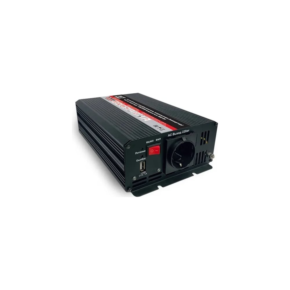 Изображение товара Автомобильный инвертор AVS 12/220V IN-PS600W Чистая синусоида A07977S