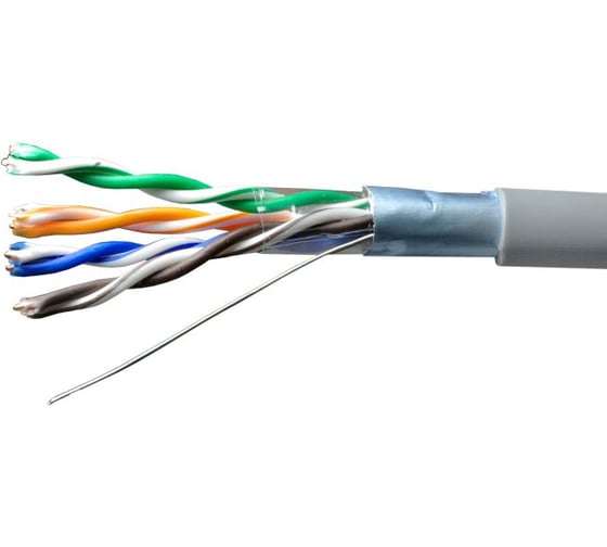 Изображение товара Сетевой кабель витая пара омедненный экранированный Net.on FTP Cat.5e 4x2хAWG24 CCA PVC внутренний 305м 01-1001