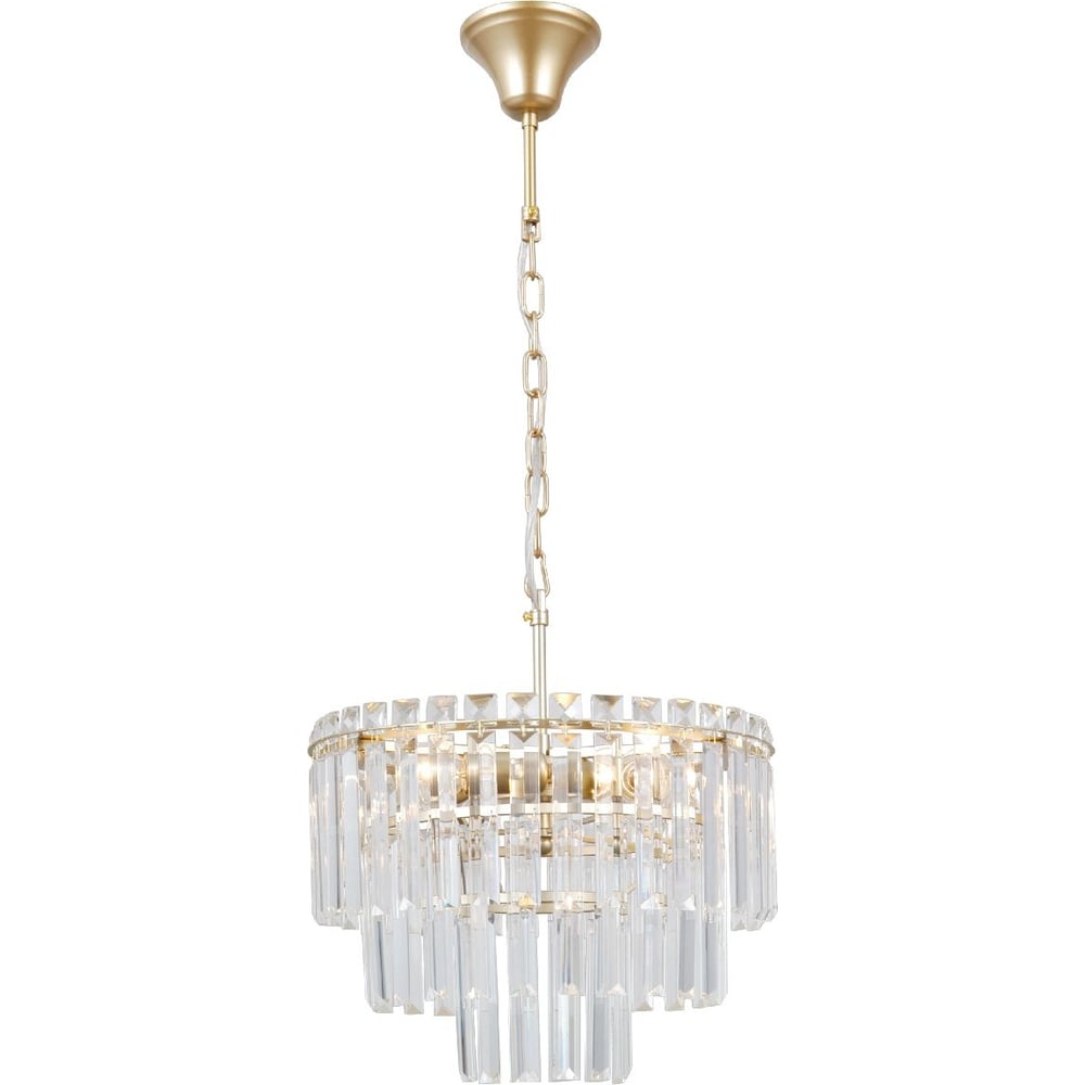 Изображение товара Люстра подвесная Moderli Crystal золотой 4 лампы 40 Вт V10740-4P