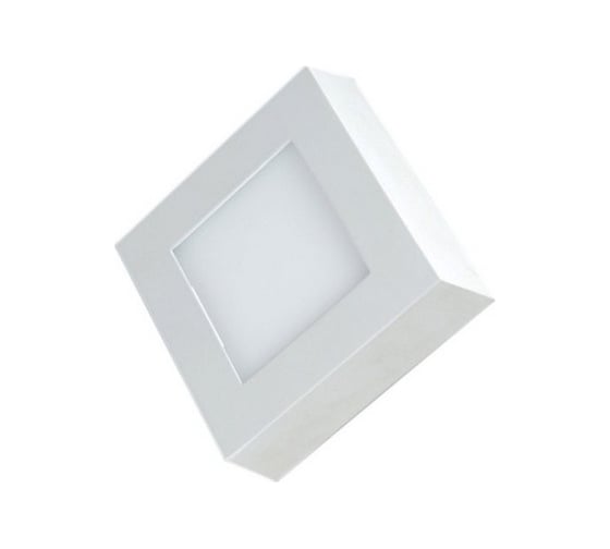 Изображение товара Светильник светодиодный накладной Elvan 702SQ-6W-3000K-Wh квадратный белый NLS-702SQ-6W-WW-Wh
